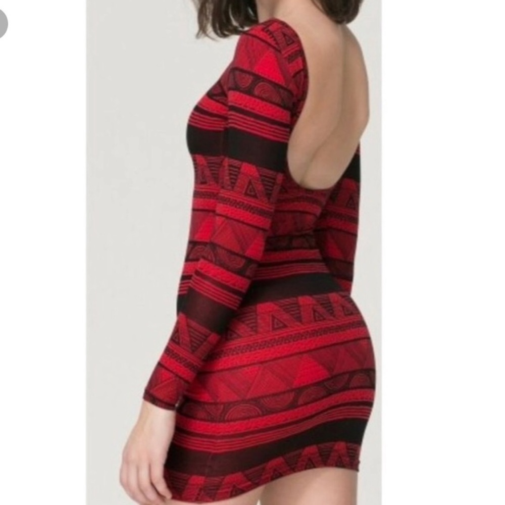 Short Sleeved American Apparel Backless Mini Dress